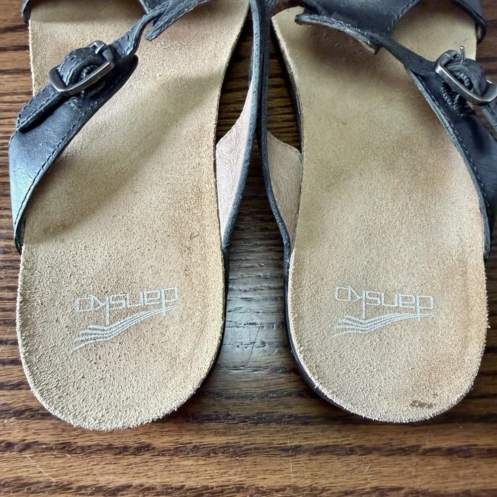 Dansko Shoes Womens Size 9 (40) Remi Sandals Black Slip On Walking